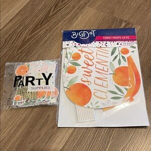 Orange Party Props Set